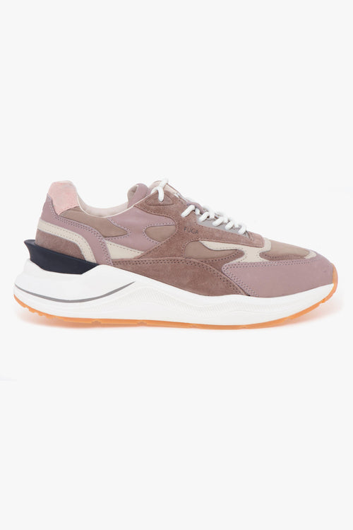 Sneaker Fuga in pelle, camoscio e nylon