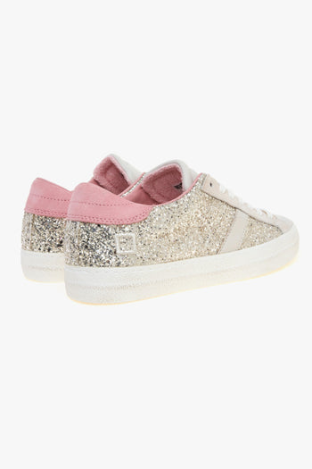 Sneaker Hill Low in glitter con inserti in suede e pelle - 3