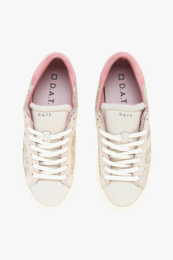 Sneaker Hill Low in glitter con inserti in suede e pelle - 5