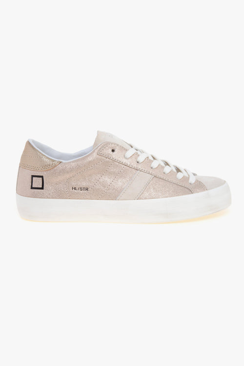 Sneaker Hill Low Stardsust in camoscio microglitterato