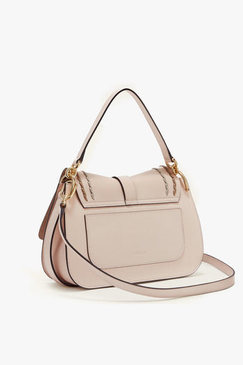 Borsa a mano Flow in pelle con infilature a contrasto e tracolla - 2