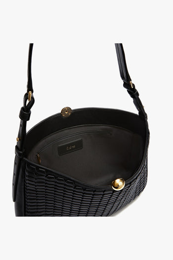 Borsa a spalla Sfera in nappa soft con intagli - misura L - 3