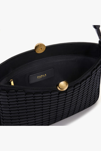 Borsa a spalla Sfera in nappa soft con intagli - misura M - 3