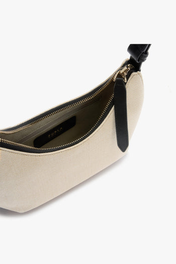 Borsa a spalla Nuvola in tessuto e pelle - misura S - 3