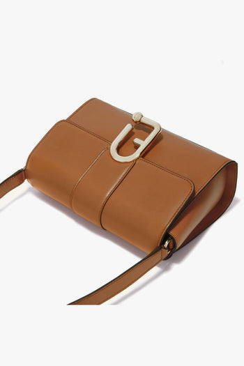 Borsa a tracolla Urban in pelle con logo in metallo - misura S - 4