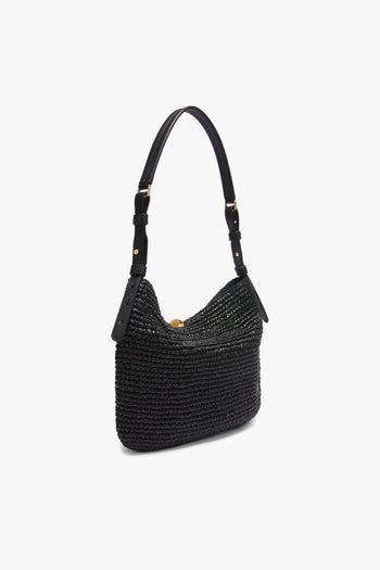 Borsa a spalla Sfera in tessuto intrecciato effetto crochet soft - misura L - 2
