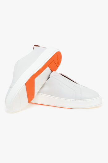 Sneaker slip-on in pelle martellata - 4