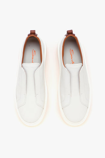 Sneaker slip-on in pelle martellata - 5