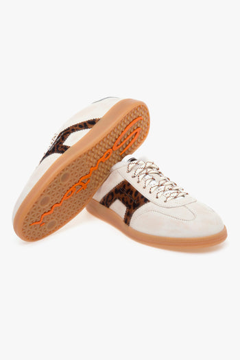 Sneaker DBS Olympic in pelle e cavallino maculato con fodera in montone - 4