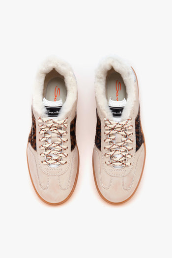 Sneaker DBS Olympic in pelle e cavallino maculato con fodera in montone - 5