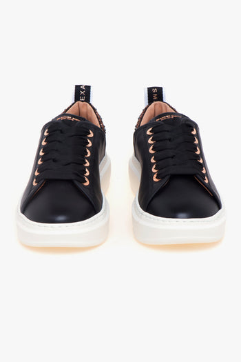 Sneaker Wembley in pelle con strass - 5