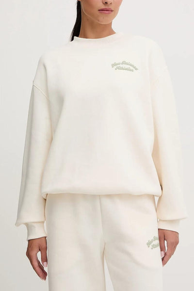 Felpa in cotone con logo