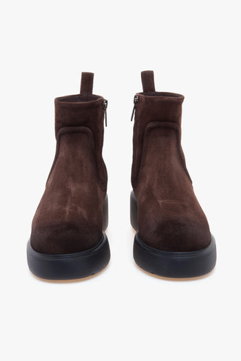 Tronchetto in camoscio con platform - 5