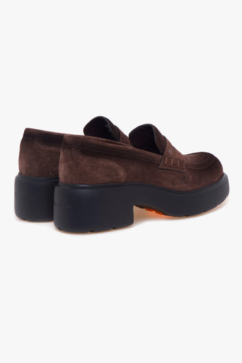 Mocassino in camoscio con platform - 3