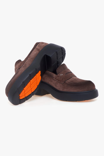 Mocassino in camoscio con platform - 4