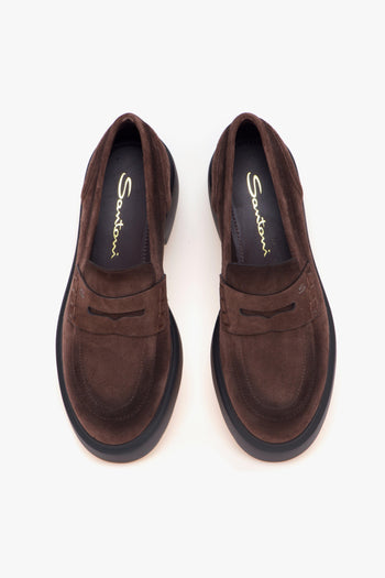 Mocassino in camoscio con platform - 5