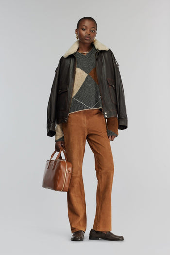 Maglia a rombi Gaston in misto lana - 2