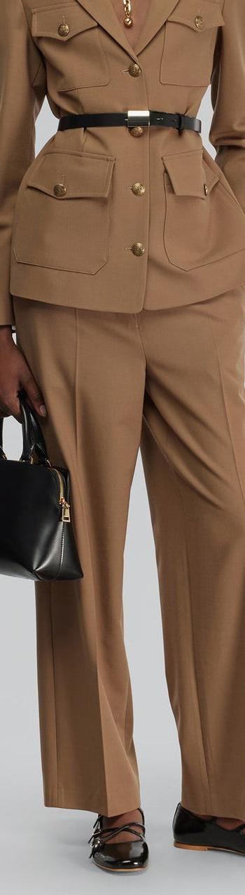 Pantalone a palazzo "Shelby" in fresco di lana