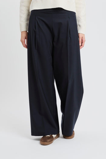 Pantalone a palazzo in misto lana - 3