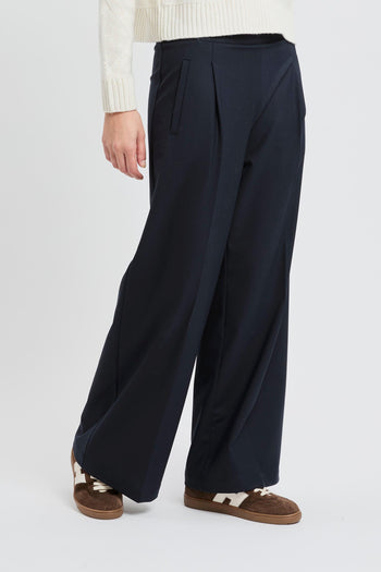 Pantalone a palazzo in misto lana - 4