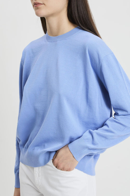 Maglia Alejandra in cotone con spacco sul retro