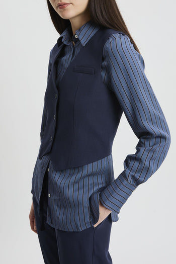 Gilet Margarita in viscosa misto lana - 4