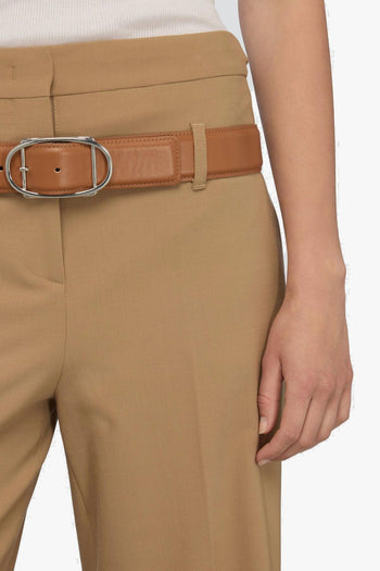 Pantalone Lolita di in fresco di lana con gamba ampia - 4