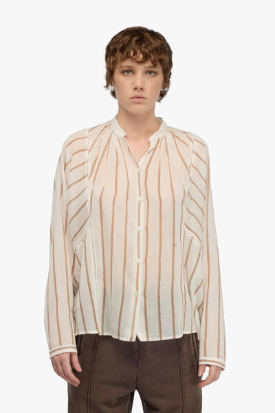 Camicia Lola a righe di in misto seta