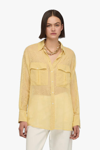 Camicia Tiffany di in sangallo con tasche davanti - 4