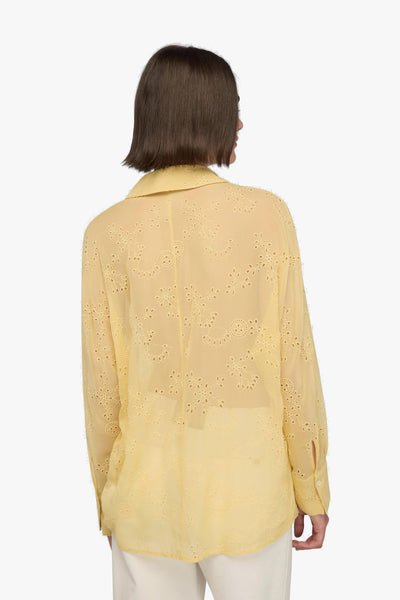 Camicia Tiffany di in sangallo con tasche davanti