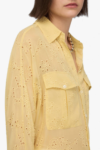 Camicia Tiffany di in sangallo con tasche davanti - 2