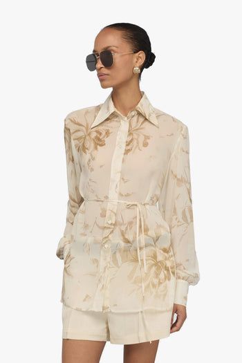 Camicia Juana di in viscosa con stampa fiori - 5
