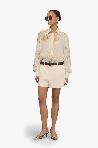 Camicia Juana di in viscosa con stampa fiori