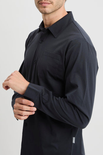 Camicia a manica lunga in jersey mercerizzato - 5