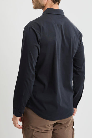 Camicia a manica lunga in jersey mercerizzato - 6