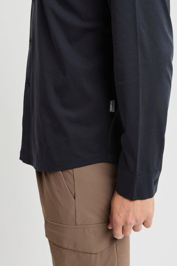 Camicia a manica lunga in jersey mercerizzato - 7