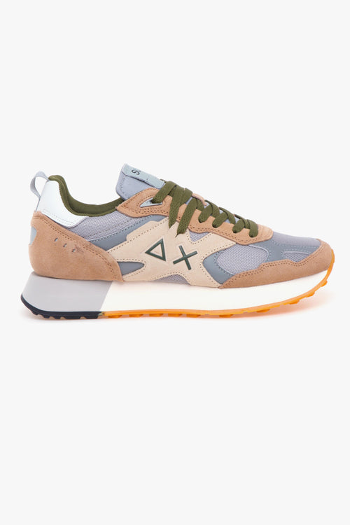 Sneaker Jaki Outdor in camoscio e tessuto