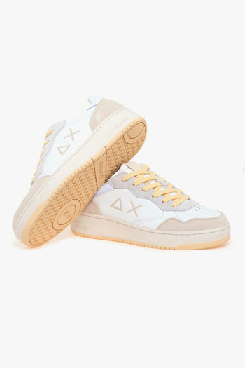 Sneaker Big Basket in pelle e camoscio - 4