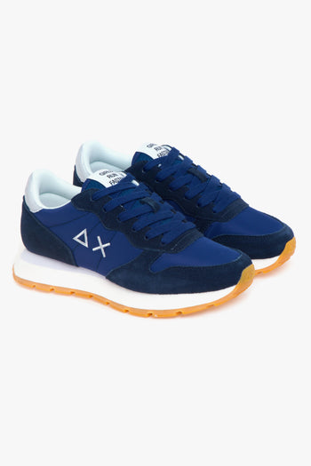 Sneaker Ally Gold Silver in camoscio e tessuto - 2