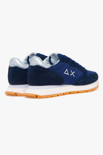 Sneaker Ally Gold Silver in camoscio e tessuto - 3