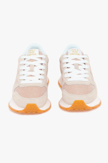 Sneaker Ally Glitter Textile in camoscio e tessuto - 5