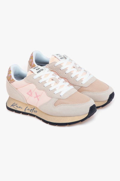 Sneaker Ally Vintage in camoscio e tessuto