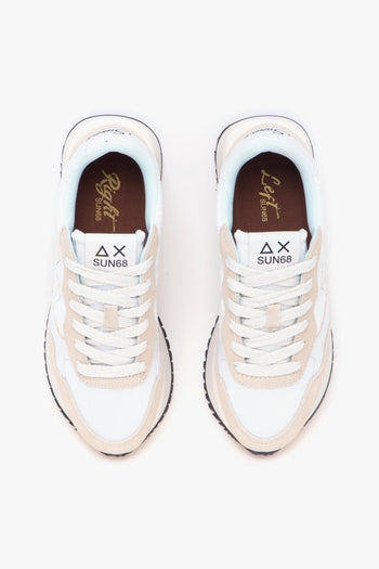 Sneaker Big Ally Flower in camoscio e tessuto ricamato - 5