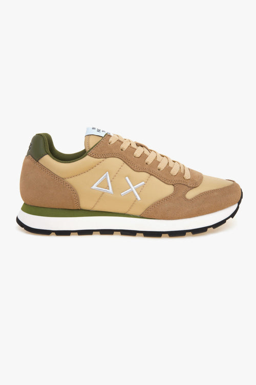 Sneaker Tom Solid in camoscio e tessuto