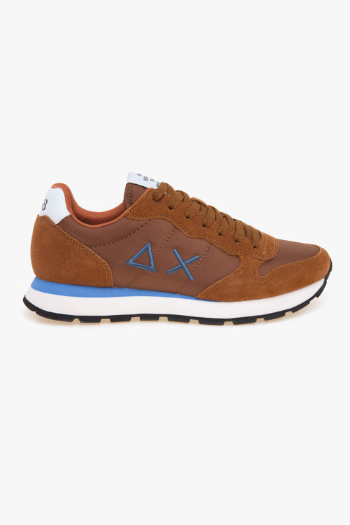 Sneaker Tom Solid in camoscio e tessuto
