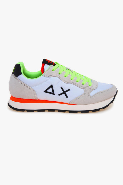 Sneaker Tom Solid Fluo in camoscio e tessuto