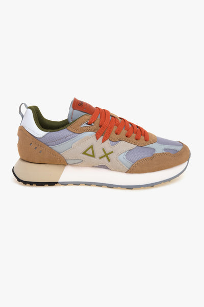 Sneaker Jaki Outdoor in camoscio e tessuto