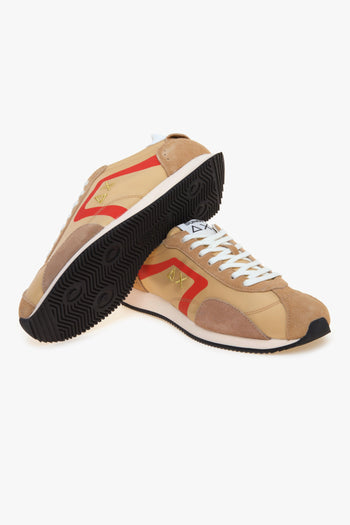 Sneaker Easy Runner in camoscio e tessuto - 4