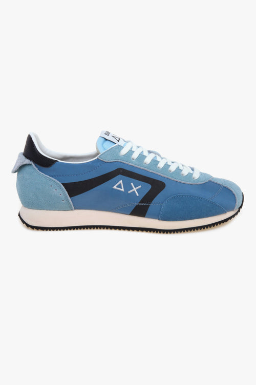 Sneaker Easy Runner in camoscio e tessuto