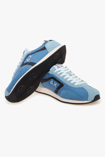 Sneaker Easy Runner in camoscio e tessuto - 4